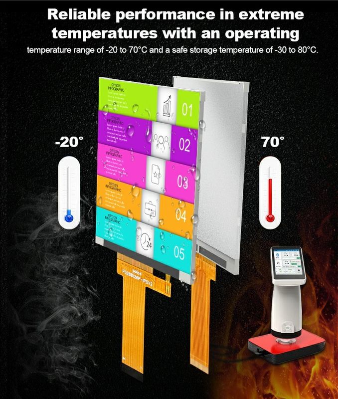 Polcd Lcd kecil 2,8 inci 240x320 Kecerahan tinggi 900 nit IPS LCD Module Display 2,8' 'industri TFT