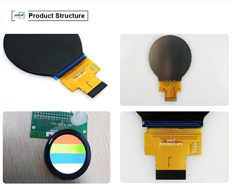Polcd 2.1 Inch 480x480 IPS bulat TFT Color Display LCD Modul dengan MIPI Interface untuk LCM dan Panel