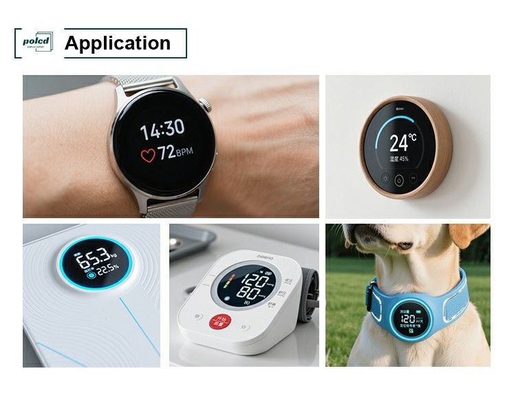 Polcd Ukuran Kecil Layar LCD Bulat 4 inci 720x720 piksel 4Line antarmuka MIPI Full Color Display