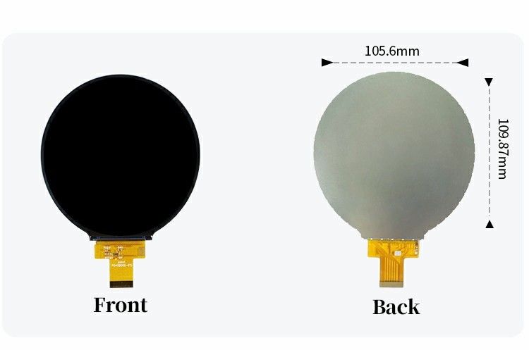 Polcd 4 inci Lingkaran TFT Tampilan 720x720 MIPI antarmuka 30 Pin ST7703 TFT LCD Screen Module