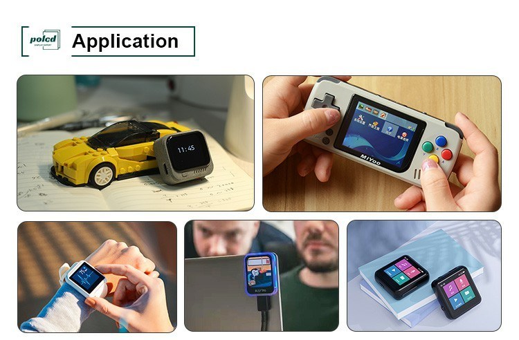 Polcd 1.69 Inch TFT Layar Sentuh Multi Kapasitif 4 Baris SPI 240x280 IPS Lcd