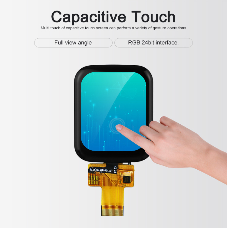 Polcd 1,69 Inch 240x280 Capacitive Touch Panel Full View Angle LCD Module Untuk Jam Pintar