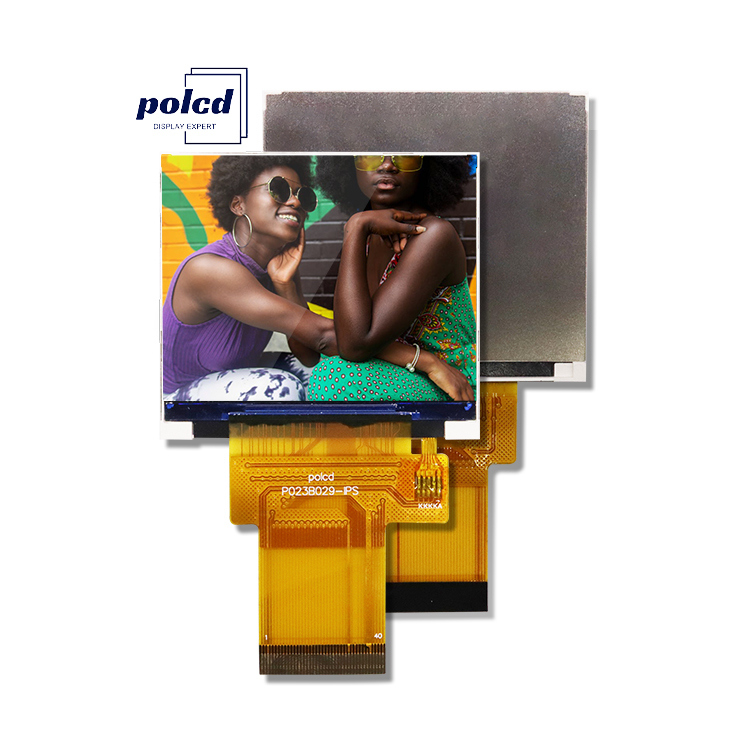 Modul Layar TFT Polcd RoHS Kecil 2.3 Inci 480x360 IPS Warna Penuh RGB SPI 2.31 Inci Tampilan LCD TFT