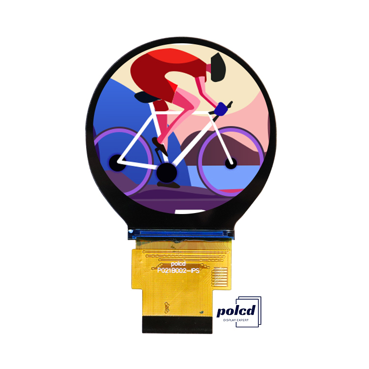 Modul LCD Panel LCM Layar Warna TFT IPS Lingkar 2.1 Inci 480x480 Polcd