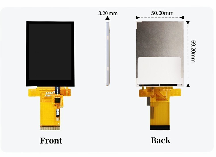 Polcd 2.8 Inch 480x640 Resolution IPS Glass TFT LCD Display Module with RGB Interface Type LCM