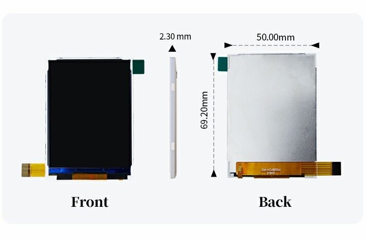 Polcd 2.8'' Custom Qvga 240x320 Color TFT Panel Display 4wire SPI interface IPS LCD Screen