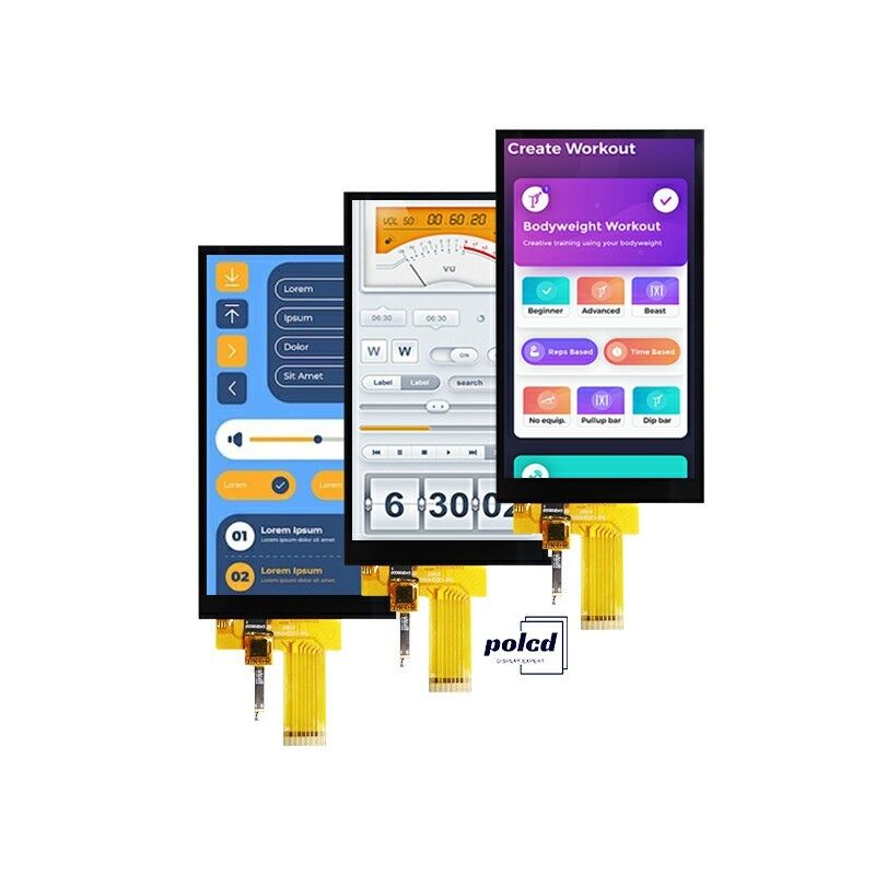 Polcd 5,5 inci IPS TFT LCD 720x1280 Full Viewing Angle dengan MIPI interface LCD Display Module