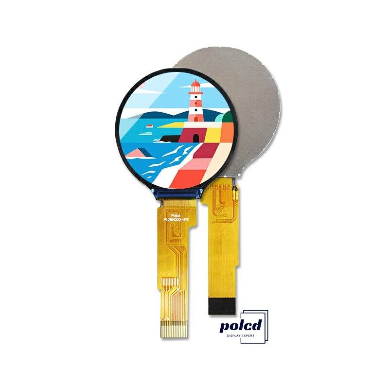 Polcd Bulat 240*240 1.28 1.3 Inch touch Tft Lcd Display SPI Interface GC9A01 Driver IC IPS Screen