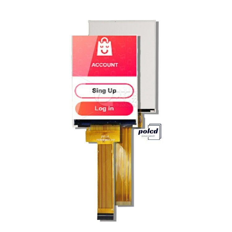 Polcd 2,8 Inch TFT Display 240x320 IPS Screen Kontras Tinggi 1200:1 TFT Panel LCD Modul