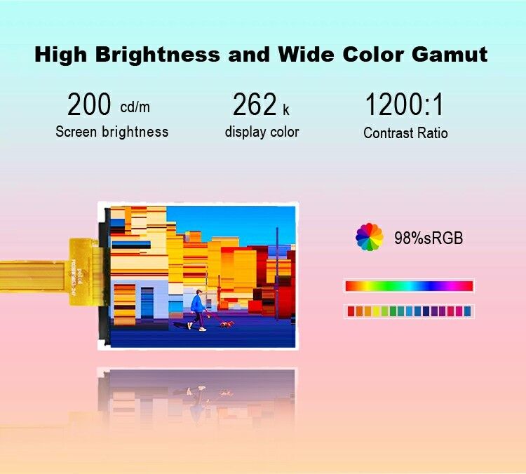 Polcd 2,8 inci TFT 240*320 Layar Berwarna Kecil JD9853 Drive IC Spi interface IPS TFT LCD Display