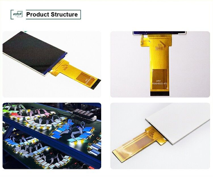 Polcd 480*800 Resolusi LCD Panel 4 Inch RGB Interface ST7701S Ic Display Module TFT LCD yang dapat disesuaikan