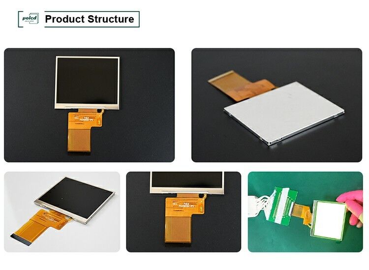 Polcd 3,5 inci 320x240 Full Color TFT Display ST7272A drive ic IPS View Angle 54pin LCD Display