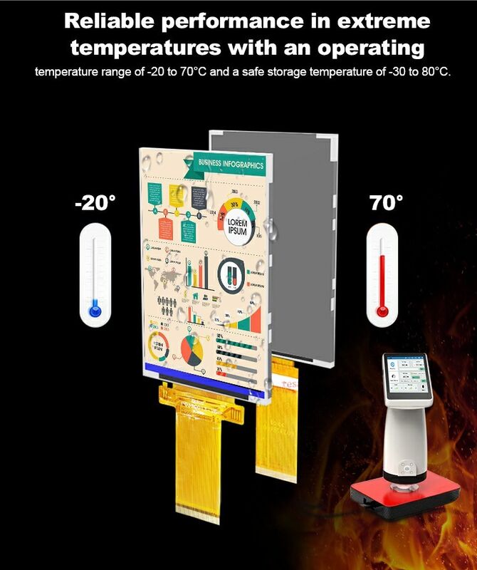Polcd 3.5 Inch QVGA LCD Display dengan Resolusi 320x480 MCU SPI Interface Touch Panel 3.5 