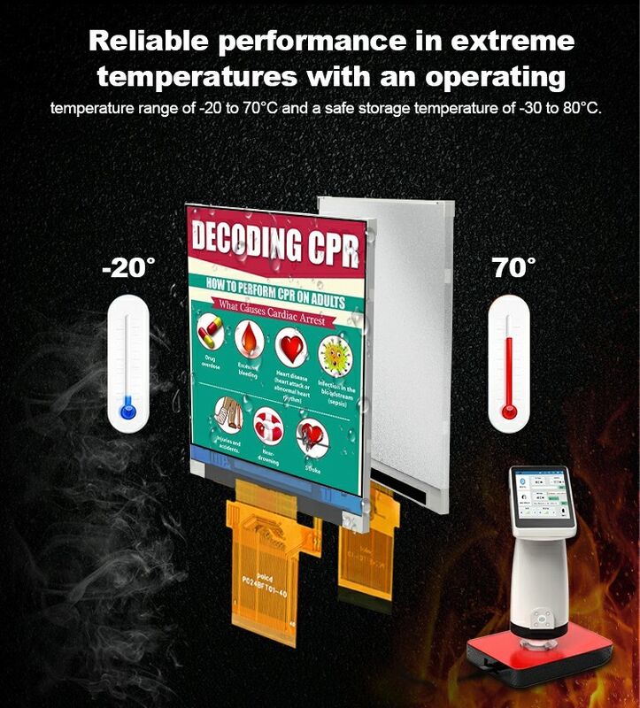 Polcd 2.4 inci LCM Modul Transflektif SPI MCU Pengelasan 20pin Resolusi 240x320 TFT LCD Screen