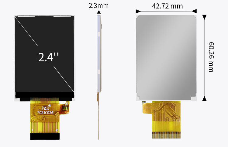 Polcd ST7789V Layar Tft 2,4 Inci 12 0'CLOCK 240x320 tft Layar Panel lcd
