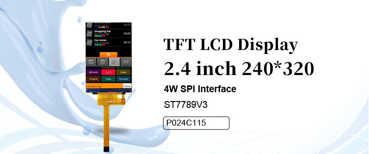 Polcd RoHS Layar LCD TFT 2.4 Inci ST7789V3 Modul LCD TFT 4 Kawat SPI 240x320 Layar TFT
