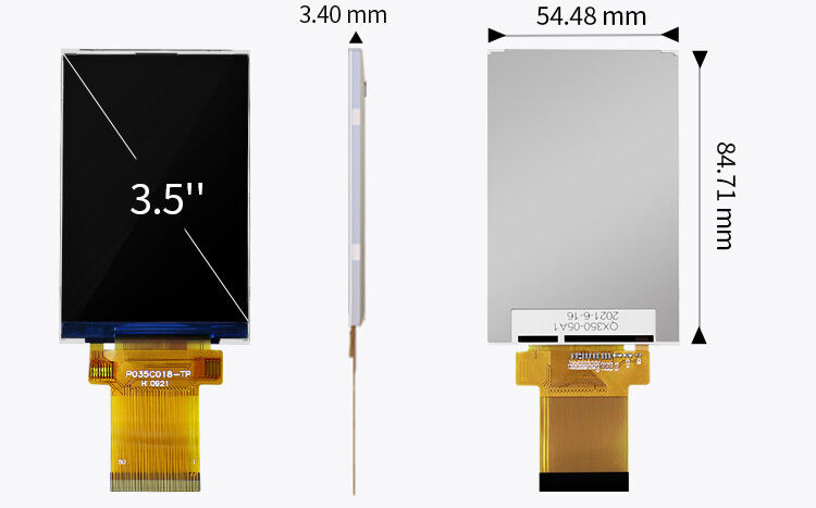 Polcd Mcu Antarmuka Rgb Spi Layar Sentuh Tft Lcd ILI9488 3.5 Inci Tft Lcd 320x480