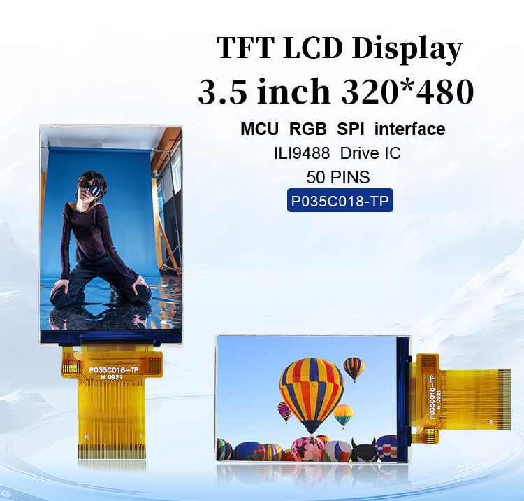 Polcd Mcu Antarmuka Rgb Spi Layar Sentuh Tft Lcd ILI9488 3.5 Inci Tft Lcd 320x480