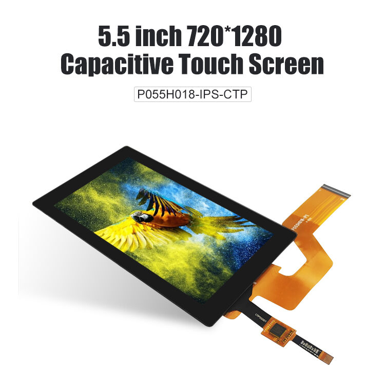 Polcd Pencahayaan tinggi 5,5 inci TFT Screen Module 720x1280 40 PIN LCD Display untuk Medis Industri
