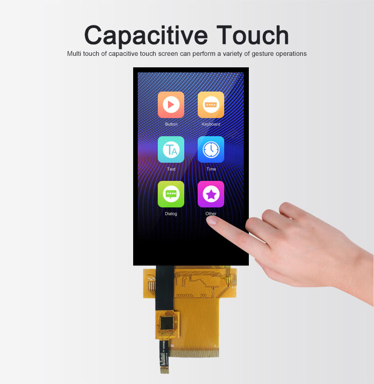 Polcd 3.97 Inch 480*800 Resolusi 50pin High-Brightness MCU interface Touch TFT LCD Display Module