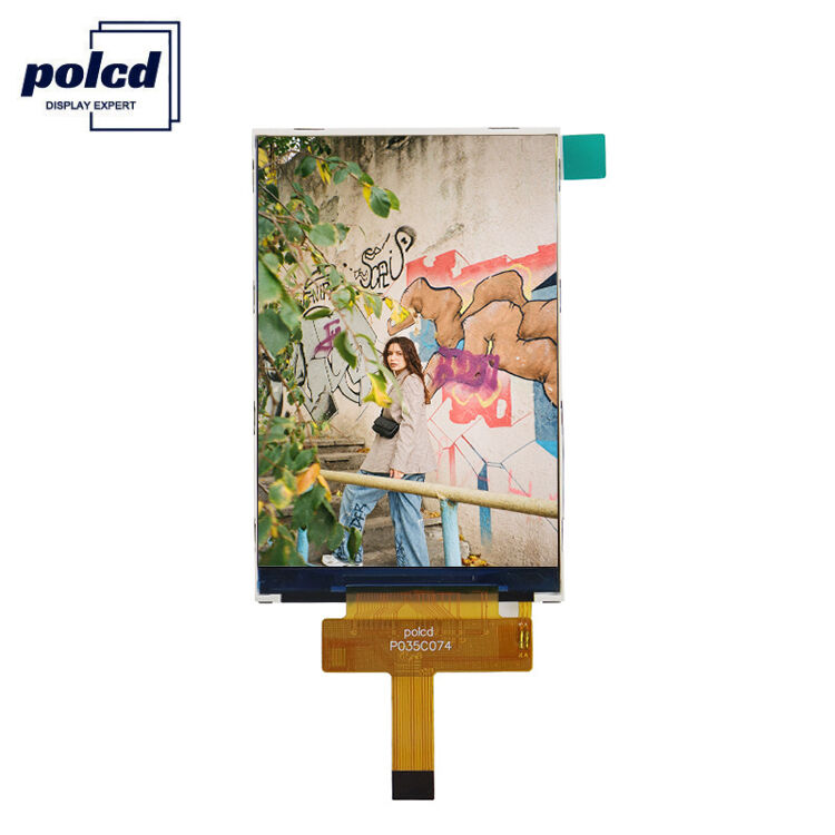 Modul Layar TFT LCD Polcd Kecerahan Tinggi 3,5 Inci Antarmuka SPI Resolusi Warna-warni 320x480 LCD