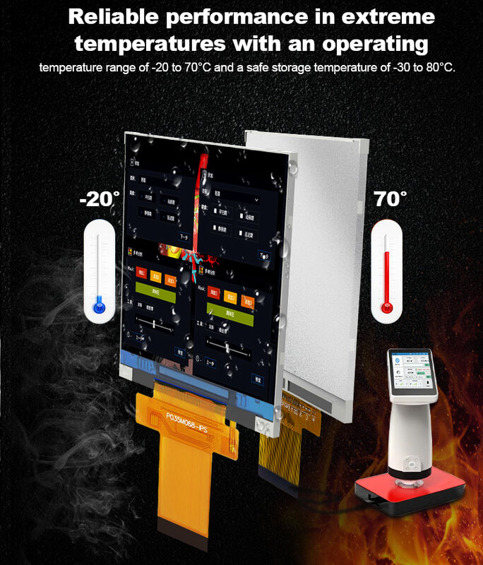 Modul Layar LCD TFT Polcd 3,5 Inci 320*480 IPS Tampilan Penuh untuk Jam Alarm