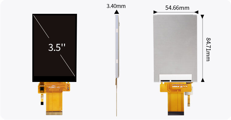 Layar Sentuh Kapasitif Polcd Thin Glass 3.5