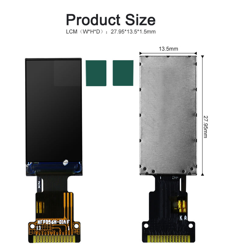Modul Tampilan TFT LCD Polcd 0,96 Inci Pemasok Sudut Pandang IPS Antarmuka SPI 80*160 dengan FPC Kustom