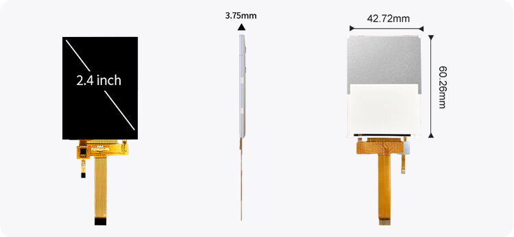 Polcd Custom 2.4 Inch IPS View Angle Capacitive Color Touch Screen 240x320 Resolusi TFT LCD Modul