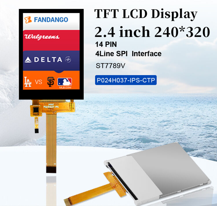 Polcd 2.4 inci Touch Panel 240x320 IPS Tech Kapasitif layar sentuh 2.4 