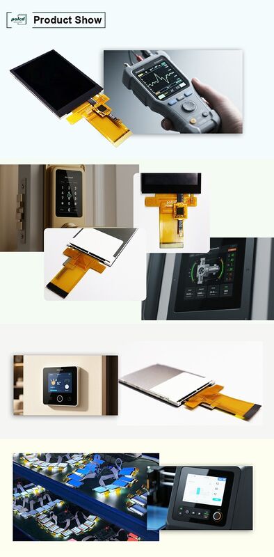 Polcd Custom Industrial 2.8 Inch RGB Display Panel Waterproof Kapasitif TFT LCD Modul dengan layar sentuh