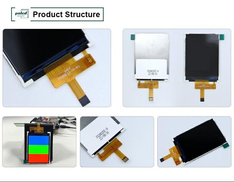 Modul Lcd 2,8 Inci Suhu Lebar Polcd 240*320 300nit SPI 2.8 Sudut Pandang IPS Layar Lcd Tft