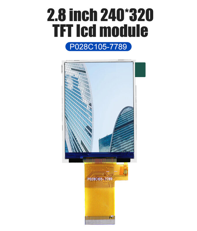 Layar Mikro Polcd 2,8 inci Layar Tft Berkualitas Tinggi Modul LCD Cerdas Antarmuka MCU SPI 16 Bit