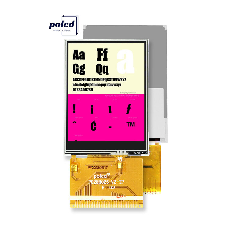 Polcd 240x320 resolusi 37 pin TFT LCD ILI9341V drive ic 2.8 Inch Touch Screen