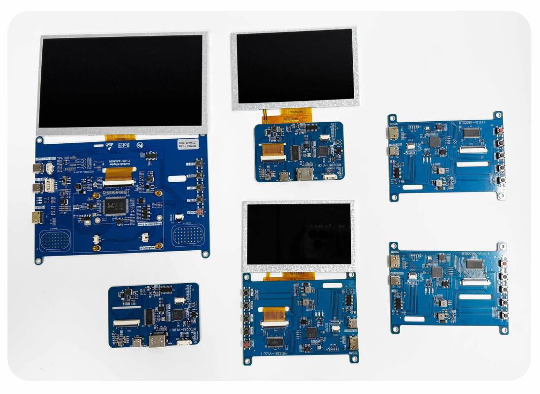 Polcd High Brightness 7 Inch 1024x600 RGB LCD Drive Board RTD2281 dengan Speaker Audio untuk Industrial Outdoor Display