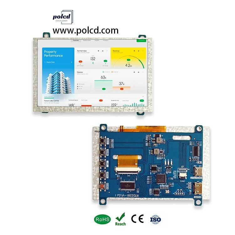Polcd 4.3 5 Inch Universal LCD Driver Board HD-MI USB Controller Board RTD2281 untuk TFT LCD Display Module