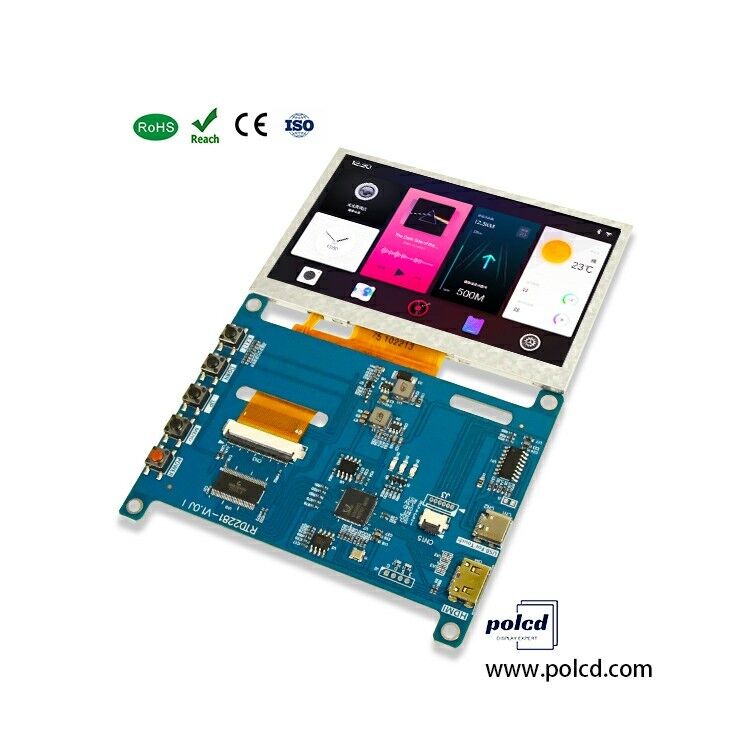 Polcd RTD2281 Multifungsi Raspberry Pi Display Screen Universal LCD Driver Board 4,3 inci 5 Inch H-DMI USB Controller Board