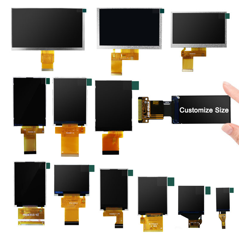 Polcd 80x160 Piksel Layar 0,96 Tft Modul LCD TFT 1.5mm 400 Nit