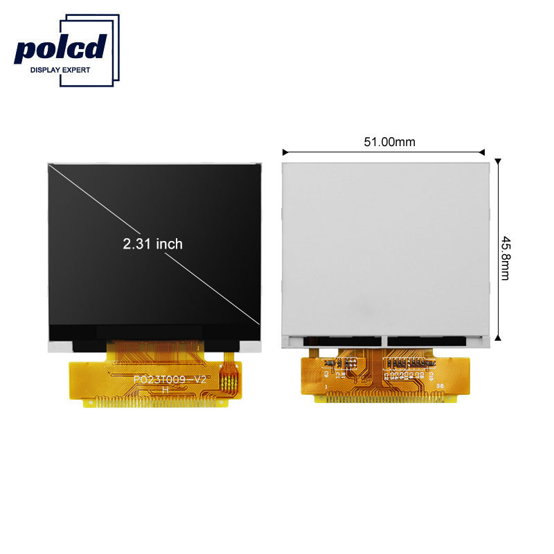 Polcd ILI9342C 2.31 Inci Lcd 8080 MCU 16 Bit 320x240 Layar Lcd 300 Nit