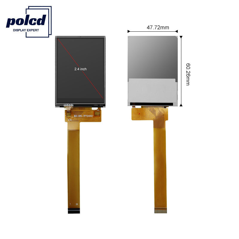 Polcd 8080 MCU Layar LCD TFT ST7789V 2.4 Tft Lcd Perisai Raspberry Pi