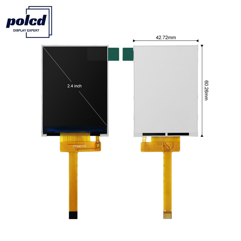 Layar TFT HD Polcd 260 Nit 240X320 2,4 Inci Tft Lcd 4 Kawat SPI