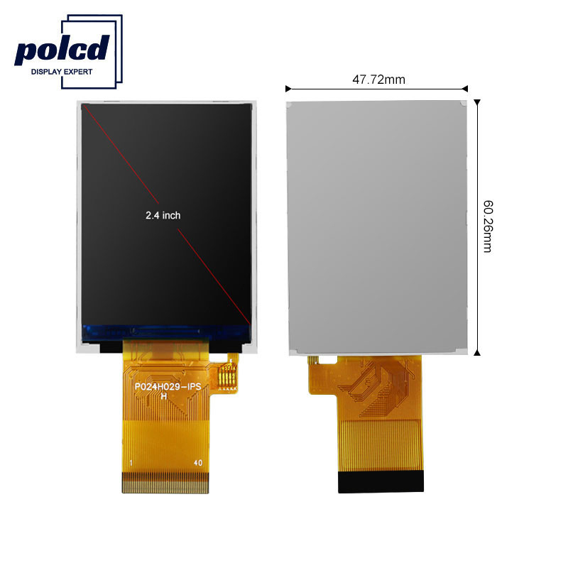 Layar Sentuh Polcd 350 Nit Tft 2.4 Inch 16 Bit Layar Lcd ISO9001