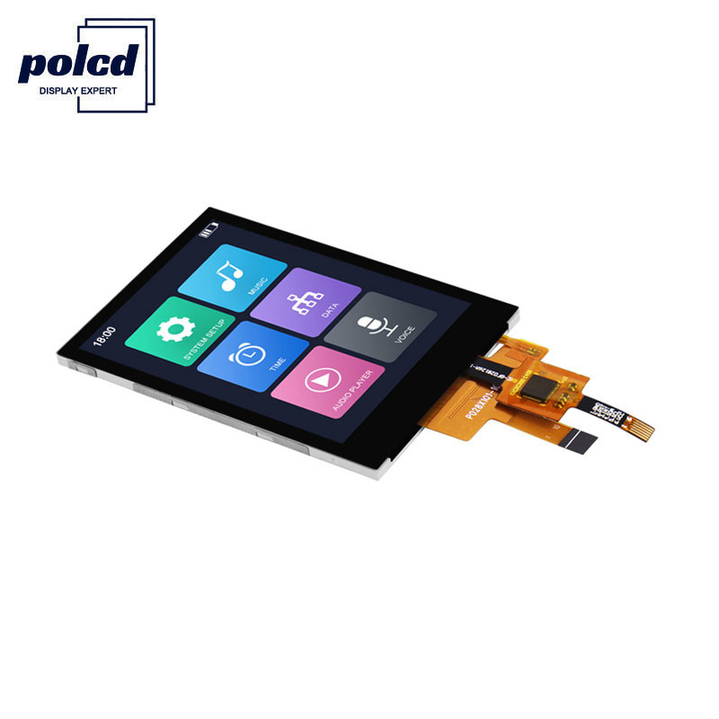 Polcd 300 Nit TFT Layar Sentuh Kapasitif RoHS 2.8 Inci Tft Touch Shield