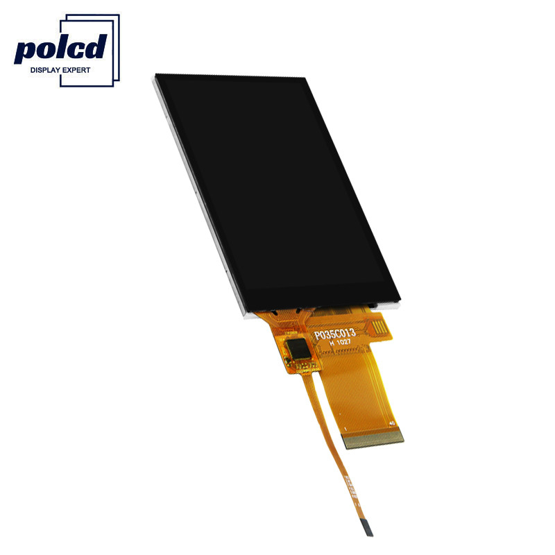 Polcd 450 Kecerahan Tft Kapasitif 8080 MCU Layar Sentuh Lcd 3,5 Inci Tft