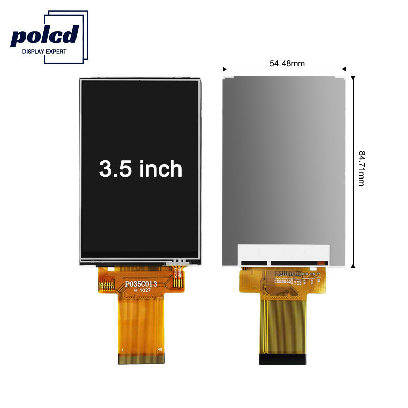 Polcd ILI9488 3.5 Tft Lcd Shield 8080 MCU Layar Sentuh Resistif TFT 16 Bit