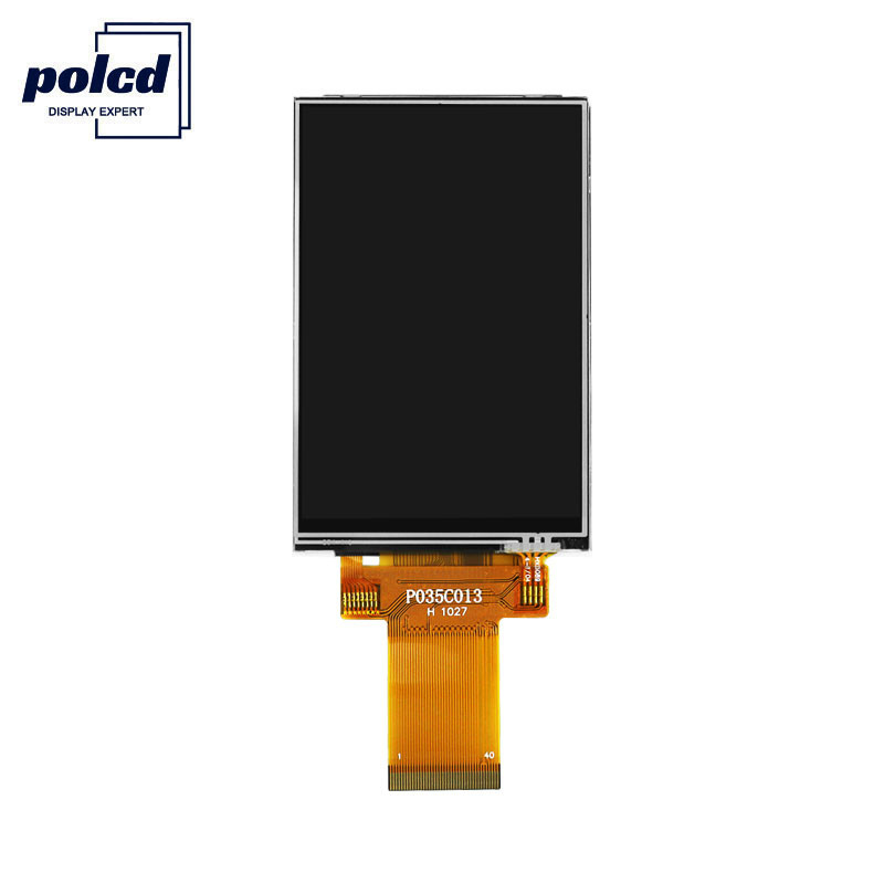 Polcd 8080 MCU 320X480 Lcd 3.5 Inch 450 Nit Layar Sentuh TFT 12 0'CLOCK