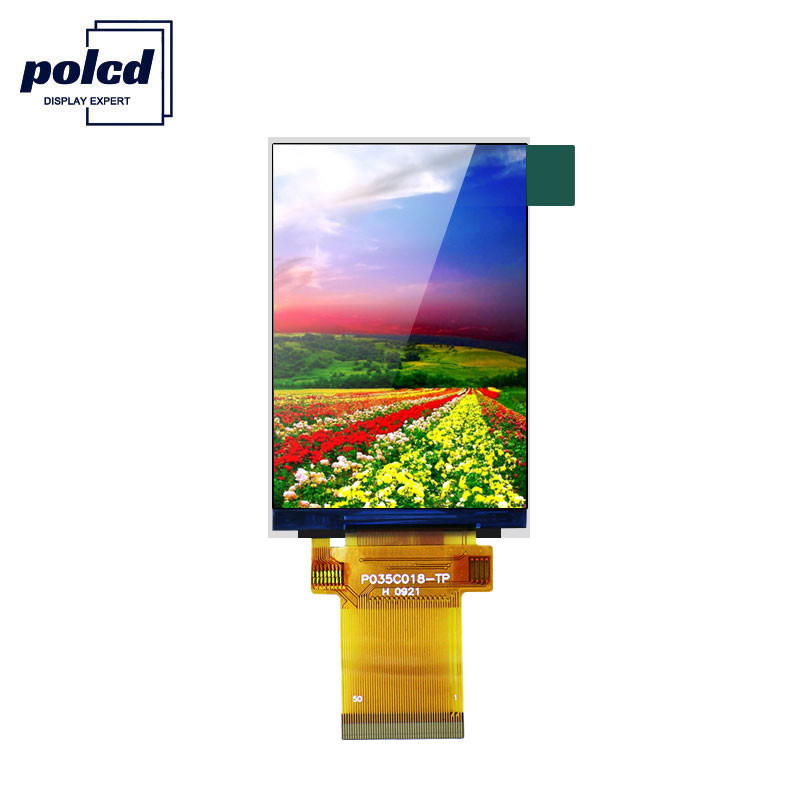 Polcd ILI9488 Tampilan Tft Lcd 12 0'CLOCK 3.5 Tft Lcd Raspberry Pi 48.96mm