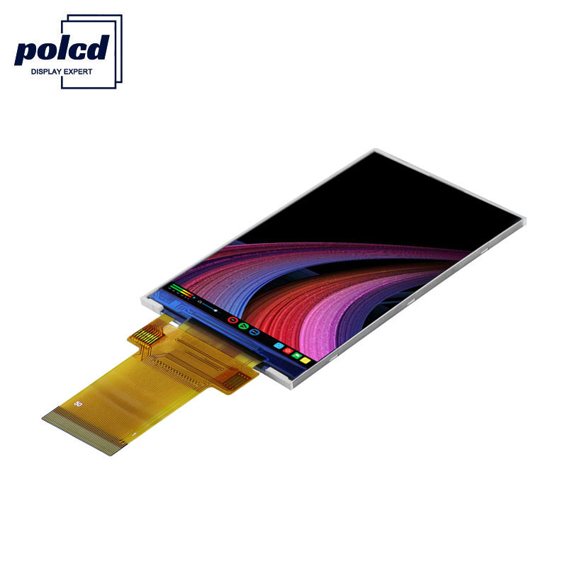 Polcd 250 Nit 3.5 Inci Layar Sentuh Kapasitif ILI9488 Layar Sentuh Tft Lcd