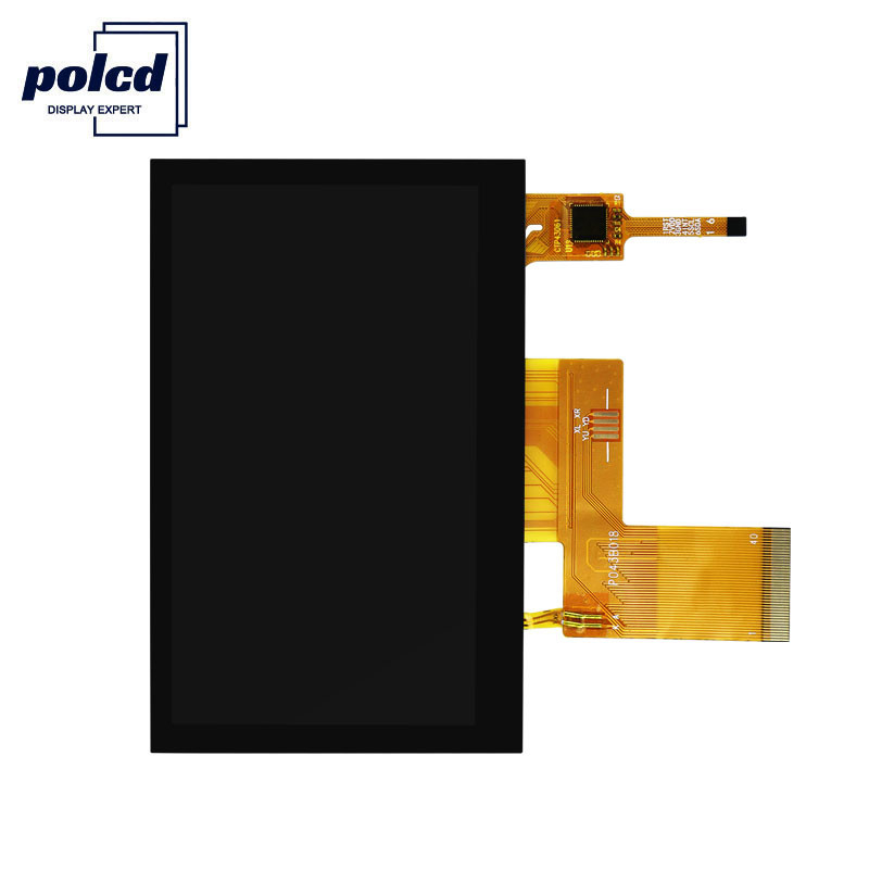 Polcd Pixel 800x480 Tft Sentuh Kapasitif RGB 24 Bit 4.3 Tft Layar Sentuh Lcd