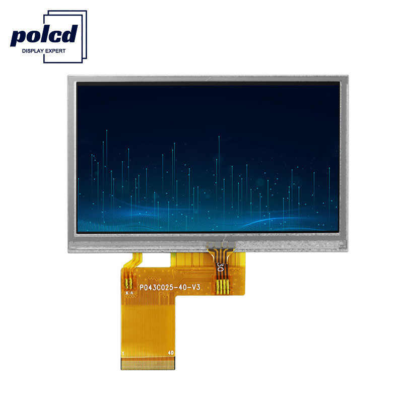 Polcd ST7262E43 Layar Lcd 4,3 Inci 480X272 Layar Sentuh Lcd Jam 6